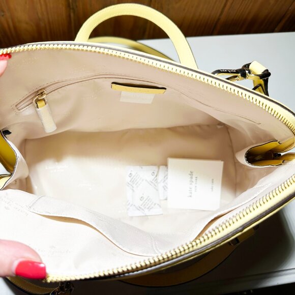 Kate Spade New York Dome Crossbody Satchel in Vanilla Cream - Picture 5 of 7